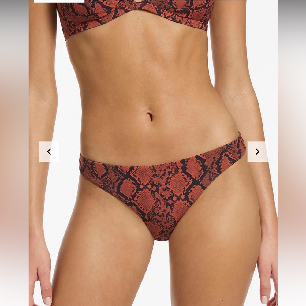 PYTHON HIPSTER BIKINI BOTTOM - SPICE